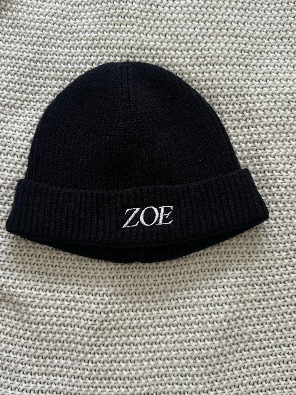 Black Knit Beanie - Kid's Winter Hat